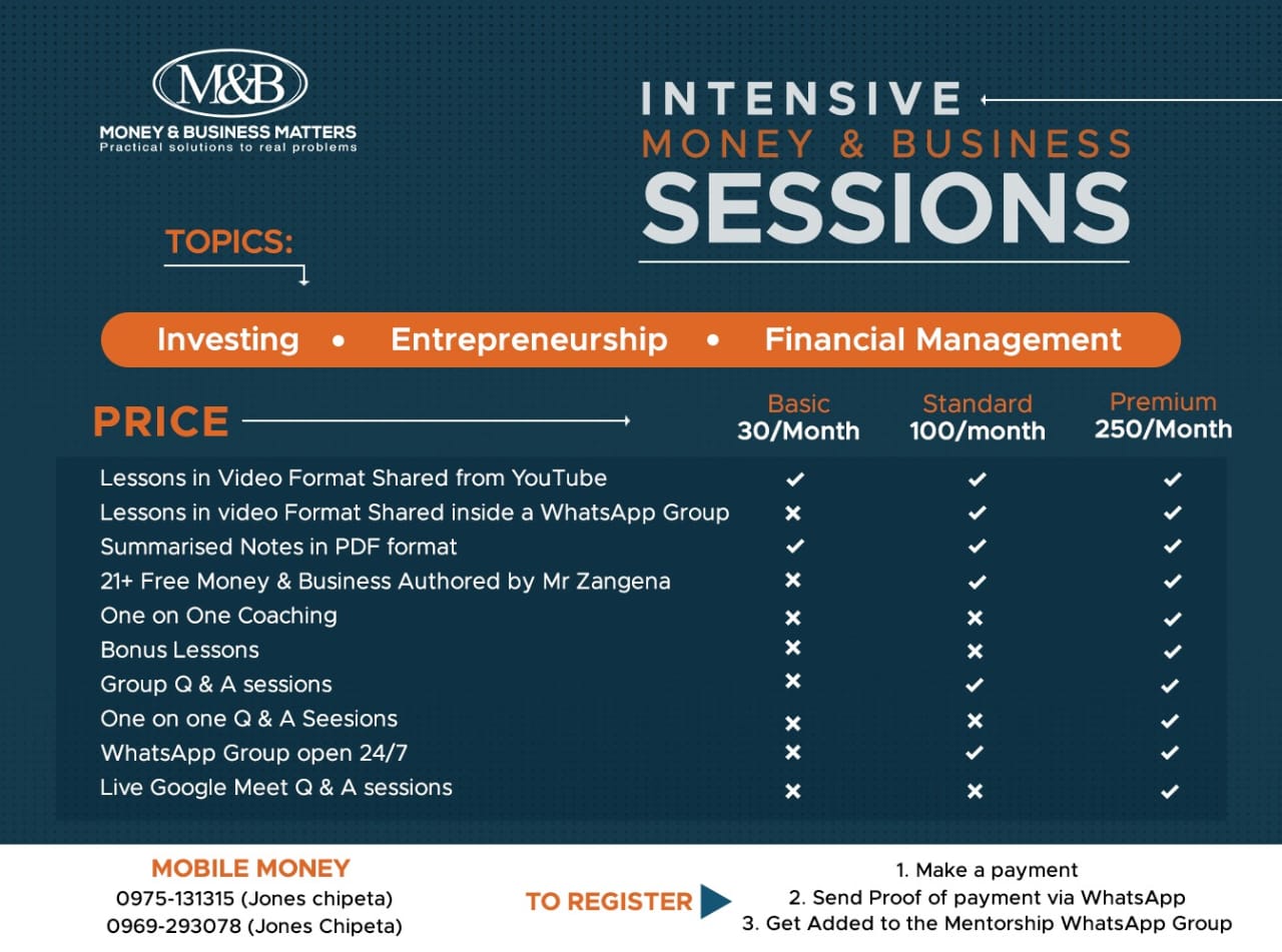  5 Weeks Intensive Mentorship Sessions with Mr. Zangena