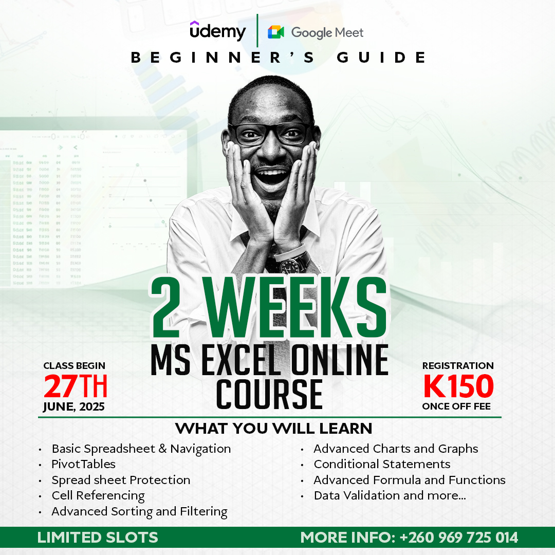 Excel 2 Weeks Class